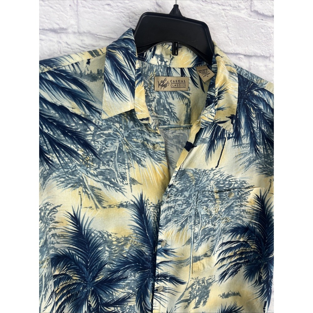 Lord & Taylor Men's Vintage Casual Hawaiian Kawaii Button Down Shirt Size Large - Picture 5 of 8